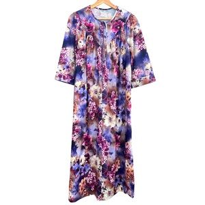 Creations Mode-Elle Vintage Floral Print Night Gown